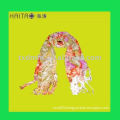 new fashion long flower women viscose scarf shawl with high quality